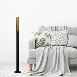 EGLO Barbotto Black and Gold Floor Lamp - Wilko - thumbnail 3