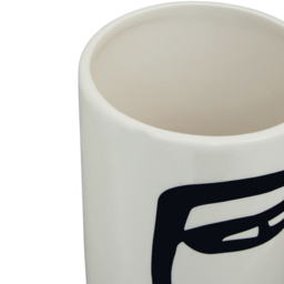 Premier Housewares White Fabia Face Ceramic Vase Large - Size: 13 x 13 x 27cm - Wilko - thumbnail 5