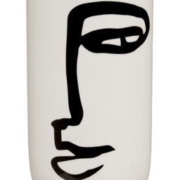 Premier Housewares White Fabia Face Ceramic Vase Large - Size: 13 x 13 x 27cm - Wilko - thumbnail 7