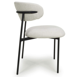 Shankar Marisa Set of 2 Natural Linen Dining Chair - Cream - Wilko - thumbnail 5