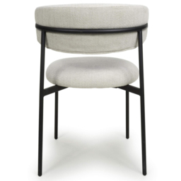 Shankar Marisa Set of 2 Natural Linen Dining Chair - Cream - Wilko - thumbnail 7