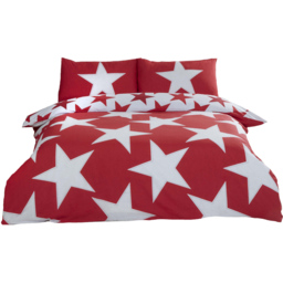 Rapport Home Double Red All Stars Duvet Set - Wilko - thumbnail 3