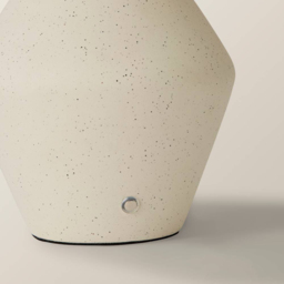 ValueLights Finn Cream Ceramic Rechargeable Table Lamp with Linen Shade - Size: 34 x 20 x 20cm - Wilko - thumbnail 6
