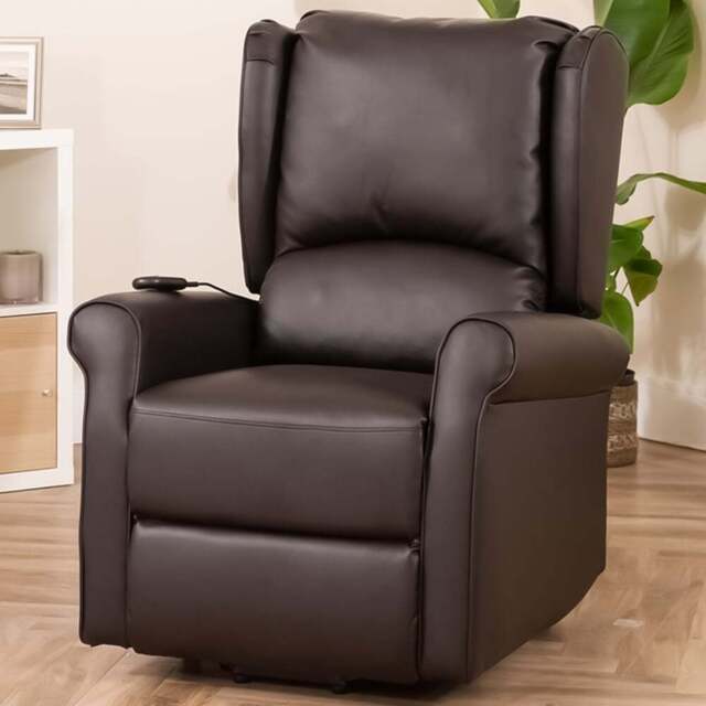 Artemis Home Corcoran Brown Massage and Heat Electric Recliner Chair - Size: Single - Wilko - image 1