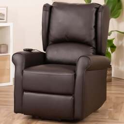 Artemis Home Corcoran Brown Massage and Heat Electric Recliner Chair - Size: Single - Wilko