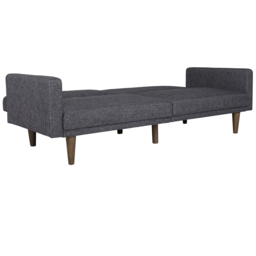 Dorel Paxson 3 Seater Linen Grey Sofa Bed with Wooden Feet - Wilko - thumbnail 5