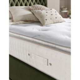 Aspire Small Single Climate Cool Pillow Top Pocket Mattress - White - Wilko - thumbnail 3