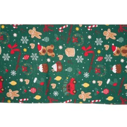 Christmas Printed Table Runner Green - All I Want For Christmas - Wilko - thumbnail 5