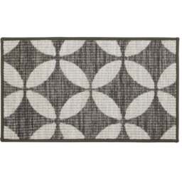 JVL Fiora Pewter Machine Washable Door Mat 44 x 75cm - Multi - JVL Homewares - Wilko - thumbnail 1