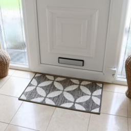 JVL Fiora Pewter Machine Washable Door Mat 44 x 75cm - Multi - JVL Homewares - Wilko - thumbnail 3