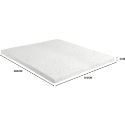 Starlight Beds King Size Graphite Infused Cooling Mattress Topper 2 inch - Blue - Wilko - thumbnail 6