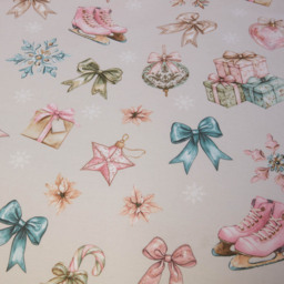 Christmas Vintage Duvet Set - Pink/Superking - Wilko - thumbnail 5