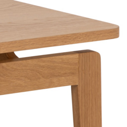 Florence Essex Rectangular Oak Coffee Table - Size: 45 x 120 x 60cm - Brown - Furniture To Go - Wilko - thumbnail 5