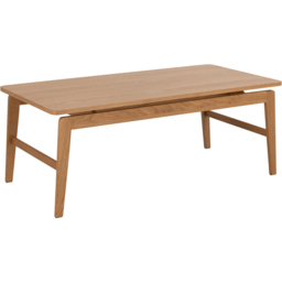 Florence Essex Rectangular Oak Coffee Table - Size: 45 x 120 x 60cm - Brown - Furniture To Go - Wilko - thumbnail 3