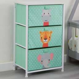 Liberty House Toys 3 Drawer Jungle Kids Storage Chest - Size: 73 x 45 x 30cm - Wilko - thumbnail 3