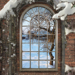 MirrorOutlet Somerley Country Arched Garden Mirror 160 x 91cm - Size: 160 x 91 x 3cm - Brown - Wilko - thumbnail 3