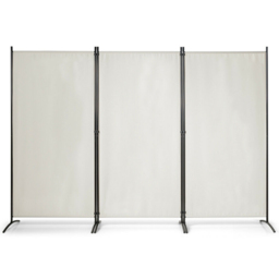 Costway 3 Panel Beige Foldable Room Divider - Size: 3 Panels - Cream - Wilko - thumbnail 4