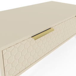 GFW Azariah 2 Drawer Ivory Coffee Table - Size: 36 x 92.3 x 48cm - Wilko - thumbnail 7