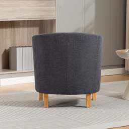 Artemis Home Millie Charcoal Grey Fabric Accent Chair - Size: Single - Wilko - thumbnail 7