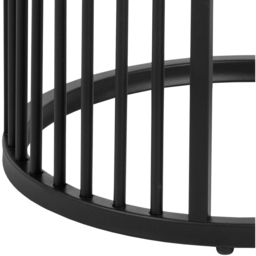 Florence Strington Single Shelf Matt Black Round Bedside Table - Size: 65 x 35 x 35cm - Multi - Furniture To Go - Wilko - thumbnail 7