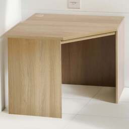 R White Cabinets Corner Computer Desk Brown - Size: 72.8 x 94 x 54cm - Wilko