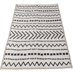 Charles Bentley Cream Moroccan Geometric Outdoor Rug 120 x 170cm - Size: 2.5 x 120 x 170cm - Wilko - thumbnail 1