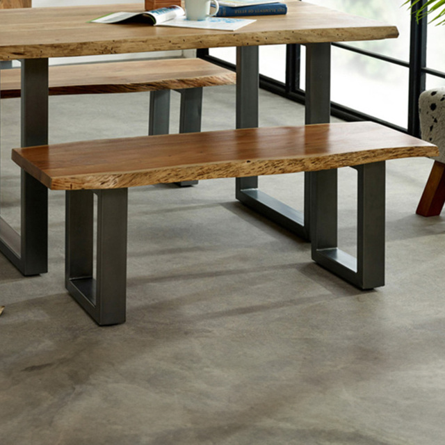 Brooklyn Barima 2 Seater Wooden Dining Bench - Brown - Wilko - image 1
