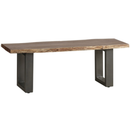Brooklyn Barima 2 Seater Wooden Dining Bench - Brown - Wilko - thumbnail 3