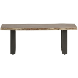 Brooklyn Barima 2 Seater Wooden Dining Bench - Brown - Wilko - thumbnail 4
