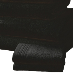 Rapport Home Chatsworth Super Soft 600gsm Combed Cotton Black Face Towel - Size: 0.1 x 30 x 30cm - Wilko - thumbnail 4