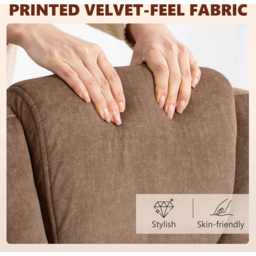 Portland Brown Massage and Heat Office Chair - Size: 120 x 65.5 x 75.5cm - Wilko - thumbnail 7