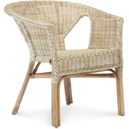 Desser Natural Wicker Loom Chair - Size: Single - Cream - Desser Furniture - Wilko - thumbnail 3