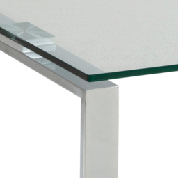 Florence Katrine Glass Top Coffee Table Set of 2 - Silver - Furniture To Go - Wilko - thumbnail 5