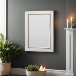 Yearn Brass Gold Angled Bevelled Wall Mirror 105 x 77cm - Wilko - thumbnail 3