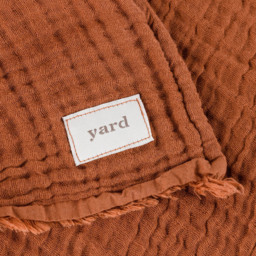 Yard Lark Pecan Muslin Cotton Throw 130 x 180cm - Size: 180 x 130cm - Brown - Yard Living - Wilko - thumbnail 5