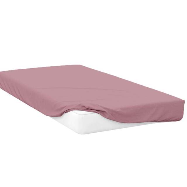 Serene Single Misty Rose Fitted Bed Sheet - Pink - Wilko - image 1