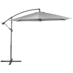VonHaus Grey Banana Parasol 3m - Size: 240 x 310 x 290cm - Wilko
