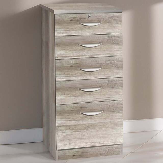 R White Cabinets 6 Drawer Grey Chest of Drawers - Wilko - image 1