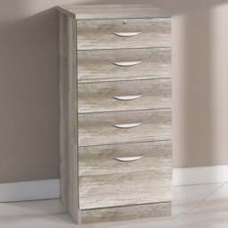 R White Cabinets 6 Drawer Grey Chest of Drawers - Wilko - thumbnail 1