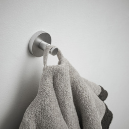 Rothley Brushed Silver Round Robe Hook - Size: 8.5 x 7.5 x 9cm - Wilko - thumbnail 3