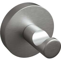 Rothley Brushed Silver Round Robe Hook - Size: 8.5 x 7.5 x 9cm - Wilko - thumbnail 1