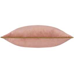 Paoletti Meridian Blush Gold Velvet Cushion - Size: 55 x 55 cm - Multi - Wilko - thumbnail 3