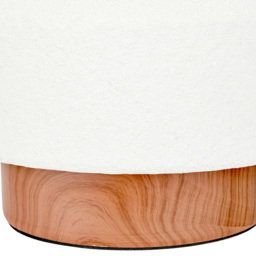 Pacific Lifestyle Elio White and Wood Effect Textured Ceramic Table Lamp - Wilko - thumbnail 4