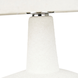 Pacific Lifestyle Elio White and Wood Effect Textured Ceramic Table Lamp - Wilko - thumbnail 5