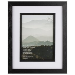 The Port Co Gallery Black Mounted Inlay Box Photo Frame 7 x 5 inch - The Port. Co Gallery - Wilko