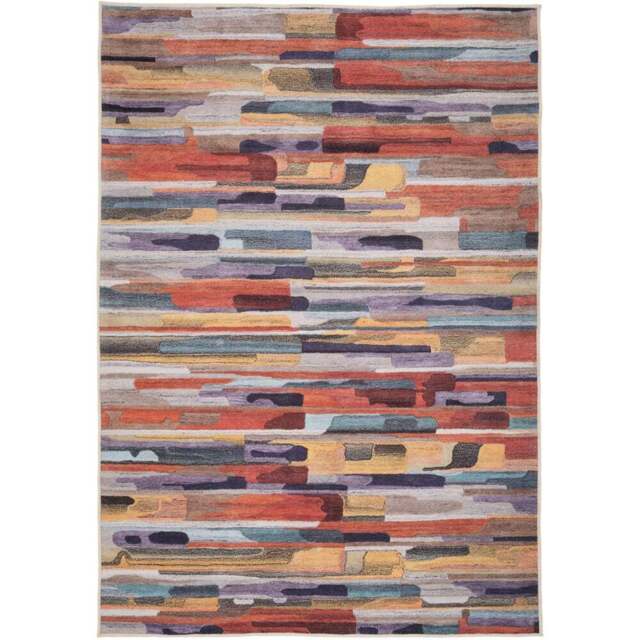 Kukoon Abstract Soft Chenille Multicolour Washable Rug 200 x 290cm - Wilko - image 1