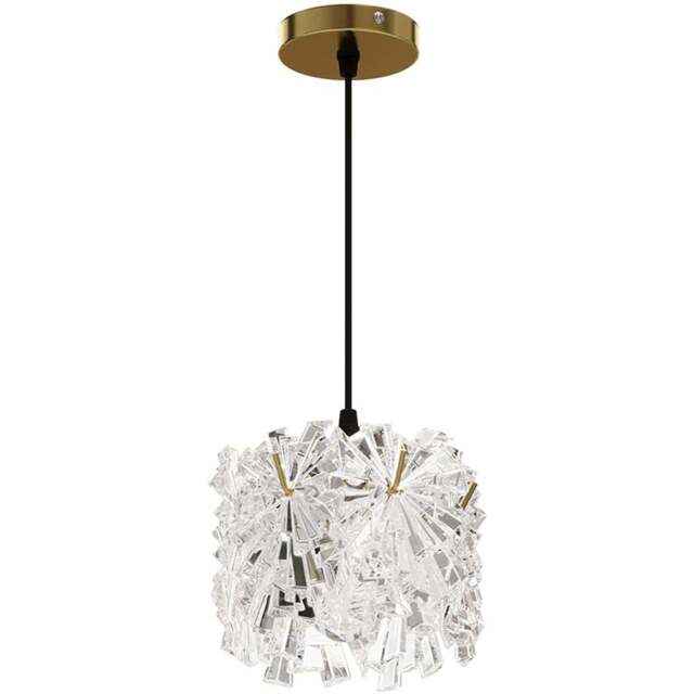 Living and Home Large Gold Glass Shade E27 Pendant Light - Size: 130 x 21 x 21cm - Wilko - image 1