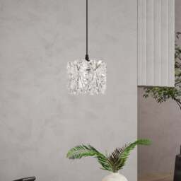 Living and Home Large Gold Glass Shade E27 Pendant Light - Size: 130 x 21 x 21cm - Wilko - thumbnail 3