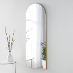 Yearn Gold Arched Wall Mirror 120 x 45cm - Wilko - thumbnail 3