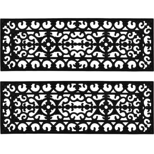 Lexi Rubber Step Mat 25 x 75cm 2 Pack - JVL Homewares - Wilko - image 1